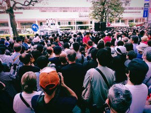 蓮舫さんの演説は阿佐ヶ谷と吉祥寺、20240629