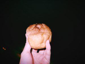 脚は回復した、豚肉蓮根生姜春菊ひとめぼれ、シュークリーム、20250119